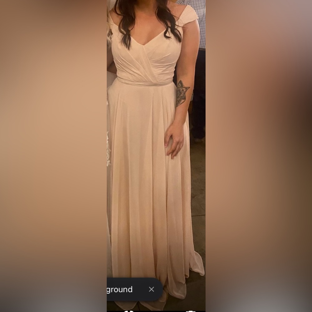 Blush Bridesmaid Dress - Picture 2 of 3